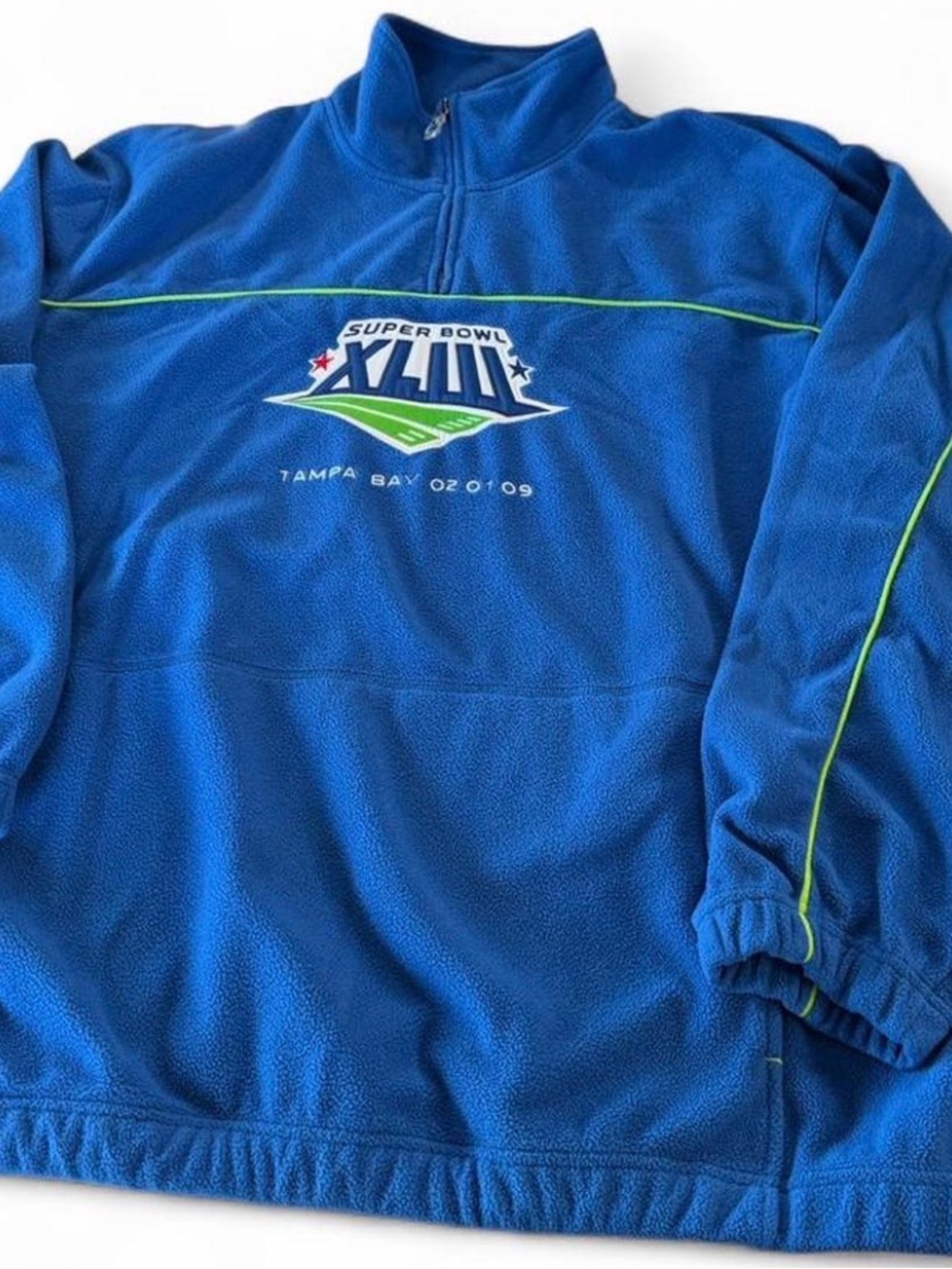 Reebok Super Bowl XLIII Quarter-Zip Fleece